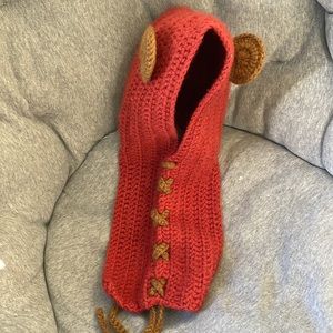 Andes gifts alpaca blend knit hat and neck warmer